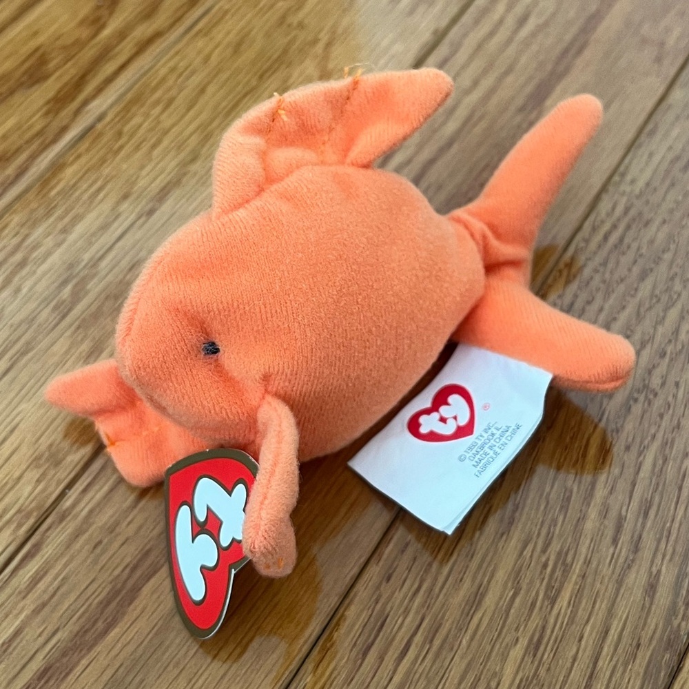 Vintage 1990s McDonald’s Happy Meal Toy Ty Goldie Goldfish Teenie Beanie Baby